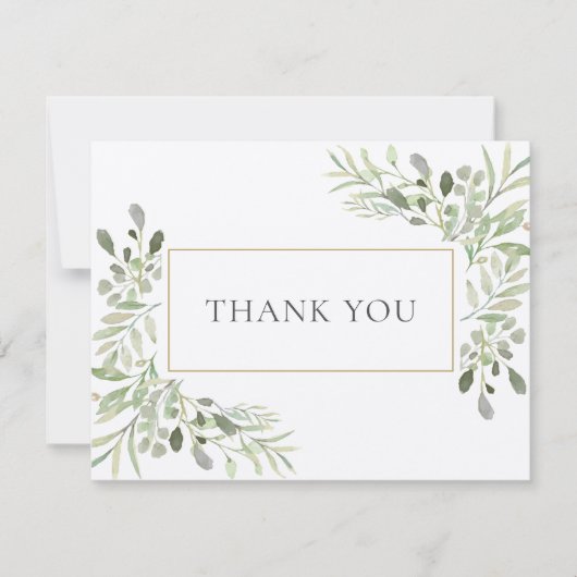 モダン素朴事業サンキューカード サンキューカード (正面)