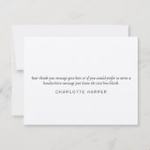 モダン素朴事業サンキューカード サンキューカード (裏面)