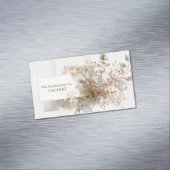 モダン素朴冬ベリー植物学 マグネット名刺 (インサイチュ)