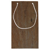 モダン素朴国の結婚式 スモールペーパーバッグ (裏面)