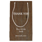 モダン素朴国の結婚式 スモールペーパーバッグ (正面)