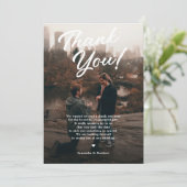 モダン素朴婚約パーティサンキューカード 招待状 (スタンド正面)