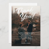 モダン素朴婚約パーティサンキューカード 招待状 (正面/裏面)