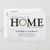 モダン素朴引っ越しましたホーム 案内ポストカード (正面/裏面)