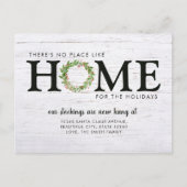 モダン素朴引っ越しましたホーム 案内ポストカード (正面)