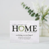 モダン素朴引っ越しましたホーム 案内ポストカード (スタンド正面)