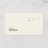 モダン素朴抽象芸術 名刺 (裏面)