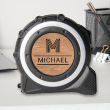 モダン素朴木目のモノグラム名イニシャル