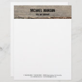 モダン素朴木 レターヘッド (正面/裏面)