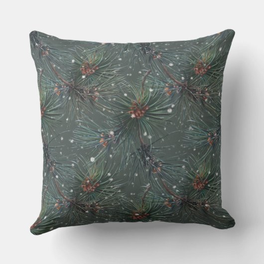 モダン素朴松 クッション (裏面)