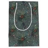 モダン素朴松 ミディアムペーパーバッグ (正面)