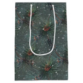 モダン素朴松 ミディアムペーパーバッグ (裏面)