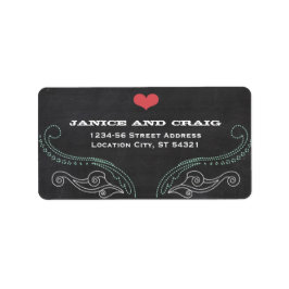 モダン素朴板タイポグラフィ結婚ズ ラベル