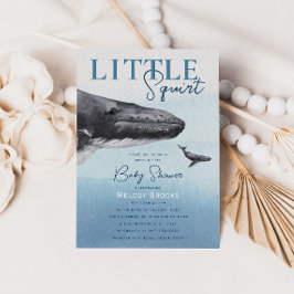 モダン素朴海リスの赤ちゃんシャワー 招待状