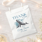 モダン素朴海赤ちゃんシャワーありがとう フェイバーバッグ (クリップ留めされた状態)