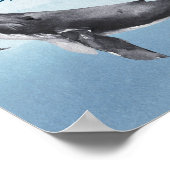 モダン素朴海赤ちゃんシャワー本とプレゼント ポスター (角)