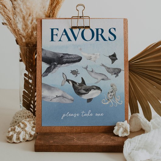 モダン素朴海赤ん坊シャワー ポスター