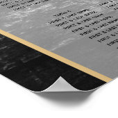 モダン素朴灯の結婚座席表 ポスター (角)