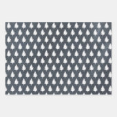 モダン素朴白黒 ラッピングペーパーシート (正面3)