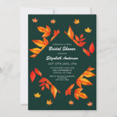 モダン素朴紅葉ブライダルシャワー 招待状 (正面)