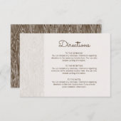 モダン素朴結婚方向札 招待状 (正面/裏面)