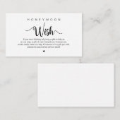 モダン素朴農園をテーマにしたハネムーンウィッシュエンクロス エンクロージャーカード (正面/裏面)