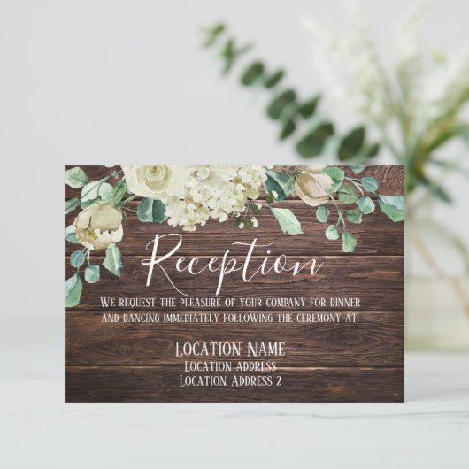 モダン素朴農林フローラ結婚ズ エンクロージャーカード (スタンド正面)