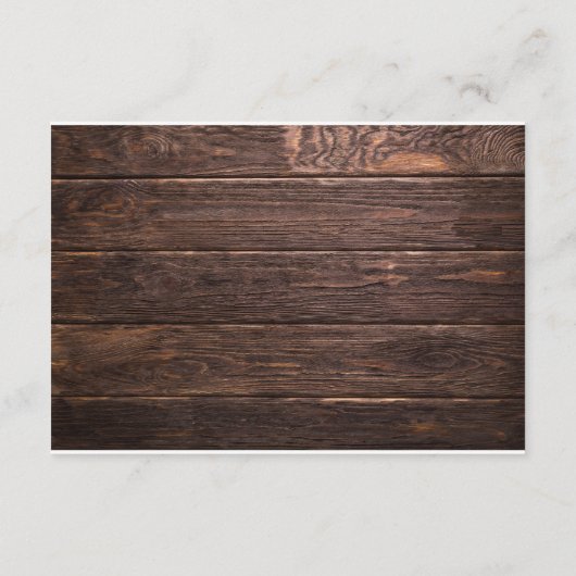 モダン素朴農林フローラ結婚ズ エンクロージャーカード (裏面)