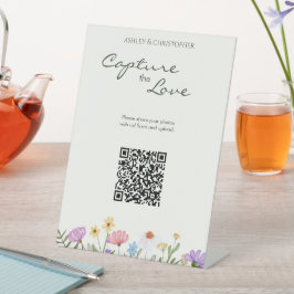 モダン素朴野結婚花の写真 台座サイン