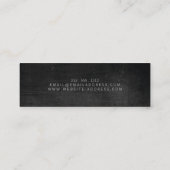 モダン素朴Builder薄い名刺 スキニー名刺 (裏面)