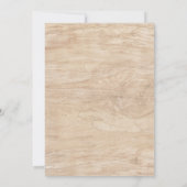 モダン素朴Christmas Tree Photo Flat Card (裏面)