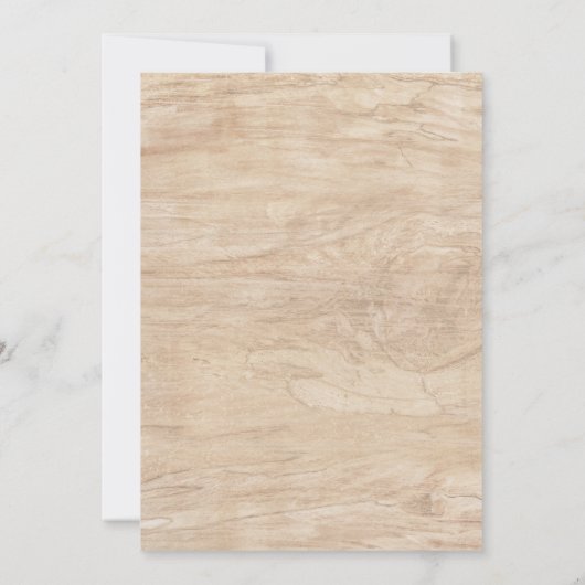 モダン素朴Christmas Tree Photo Flat Card (裏面)