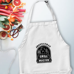 モダン素朴Grillmaster Chef Faters Day Gift スタンダードエプロン