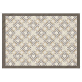 モダン素朴Tableloth Neutral Geometricモチーフ テーブルクロス (正面(横))