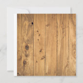 モダン素朴Wood Cross Botanics結婚's セーブザデート (裏面)