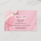 モダン紫エレガントホログラフィックロゴ 名刺 (裏面)