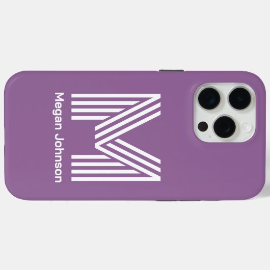 モダン紫 Case-Mate iPhoneケース (裏面 (横))