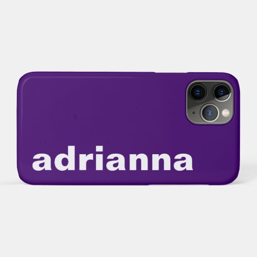 モダン紫 Case-Mate iPhoneケース (裏面(横))
