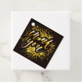 モダン結婚お礼金ゴールドグリッター編集可能 フェイバータグ (インサイチュ)