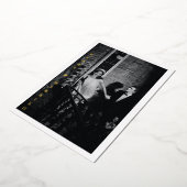 モダン結婚したメリー写真結婚のGlam金ゴールド 箔シーズンカード (回転した状態)