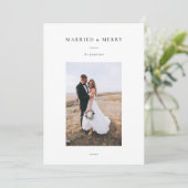 モダン結婚したメリー写真 シーズンカード (スタンド正面)