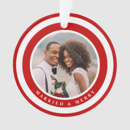 モダン結婚したメリー初めてのクリスマス オーナメント