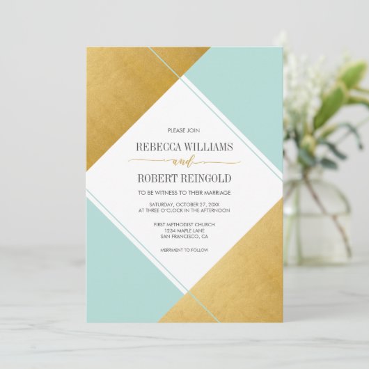 モダン結婚した 招待状 (スタンド正面)