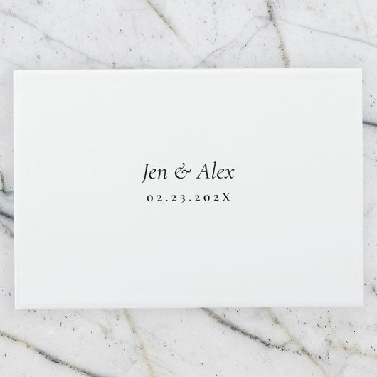 モダン結婚のゲストブック ゲストブック