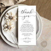 モダン結婚のディナープレイス設定サンキューカード プログラム
