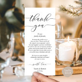 モダン結婚のディナープレイス設定サンキューカード プログラム