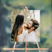 モダン結婚の写真歓迎澄ん アクリルサイン (ニュートラル)