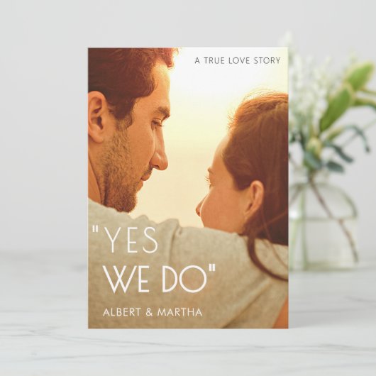 モダン結婚の写真結婚映画 招待状 (スタンド正面)