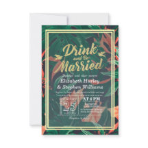 モダン結婚の飲み物と結婚したBe Tropical花