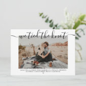 モダン結婚の駆け落ち私たちは結び目2写真 案内状 (スタンド正面)